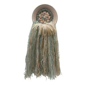Dream Catcher Handmade Wall Decor Native American Design Macrame & Feathers Past
